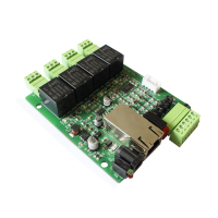 TCP/IP Interface input control 4-way Relay output controller board panel for automatic control system