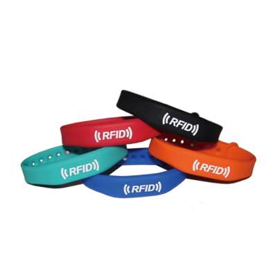 Colorful waterproof reusable RFID silicone wristbands 125khz ID bracelet for swimming pool