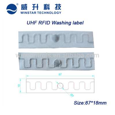 RFID Garment Washing Care Label Washable UHF Laundry Tag/Washing Instructions Labels